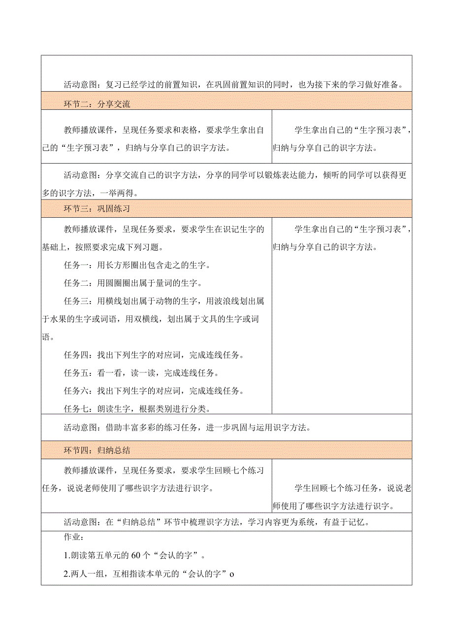 统编版一上第5单元 第2课 会认的字 大单元教学设计.docx_第2页