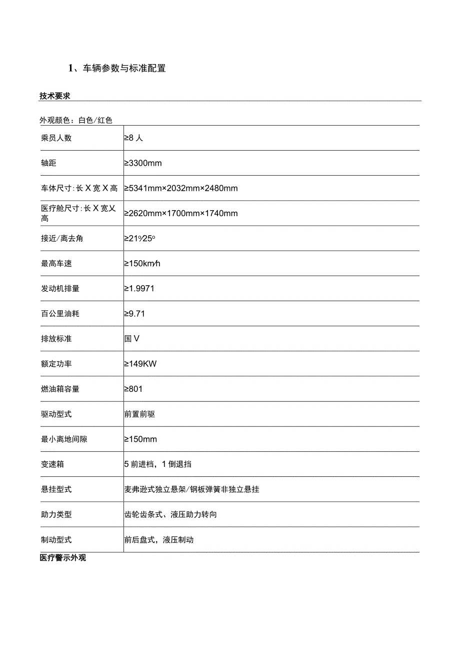 车辆参数与标准配置.docx_第1页