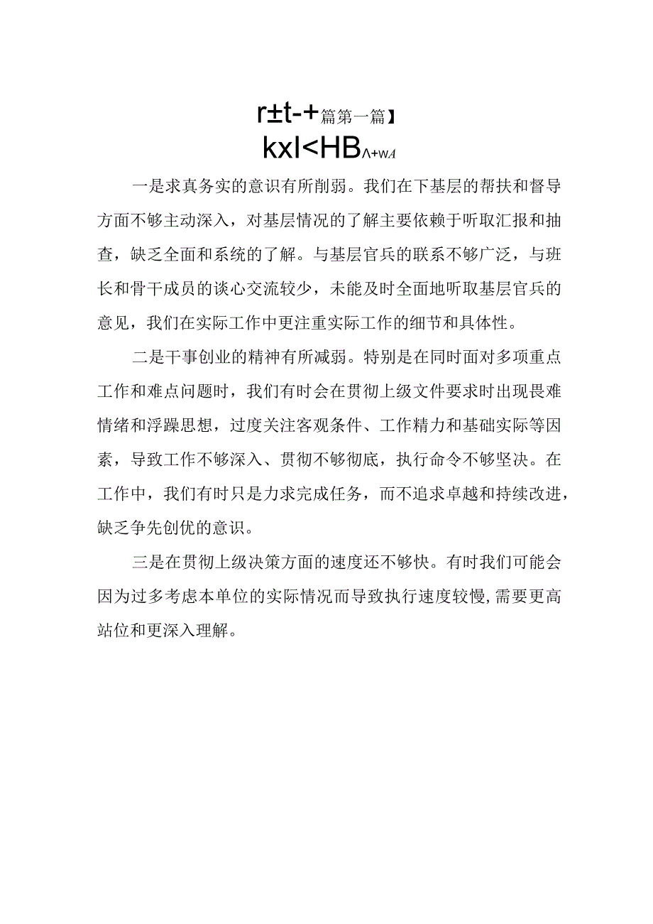 （20篇）2024“求真务实、狠抓落实”方面存在的问题.docx_第2页