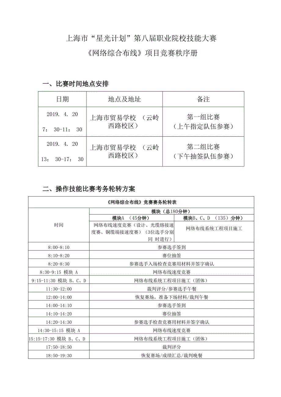 上海市“星光计划”第八届职业院校技能大赛《网络综合布线》.docx_第2页