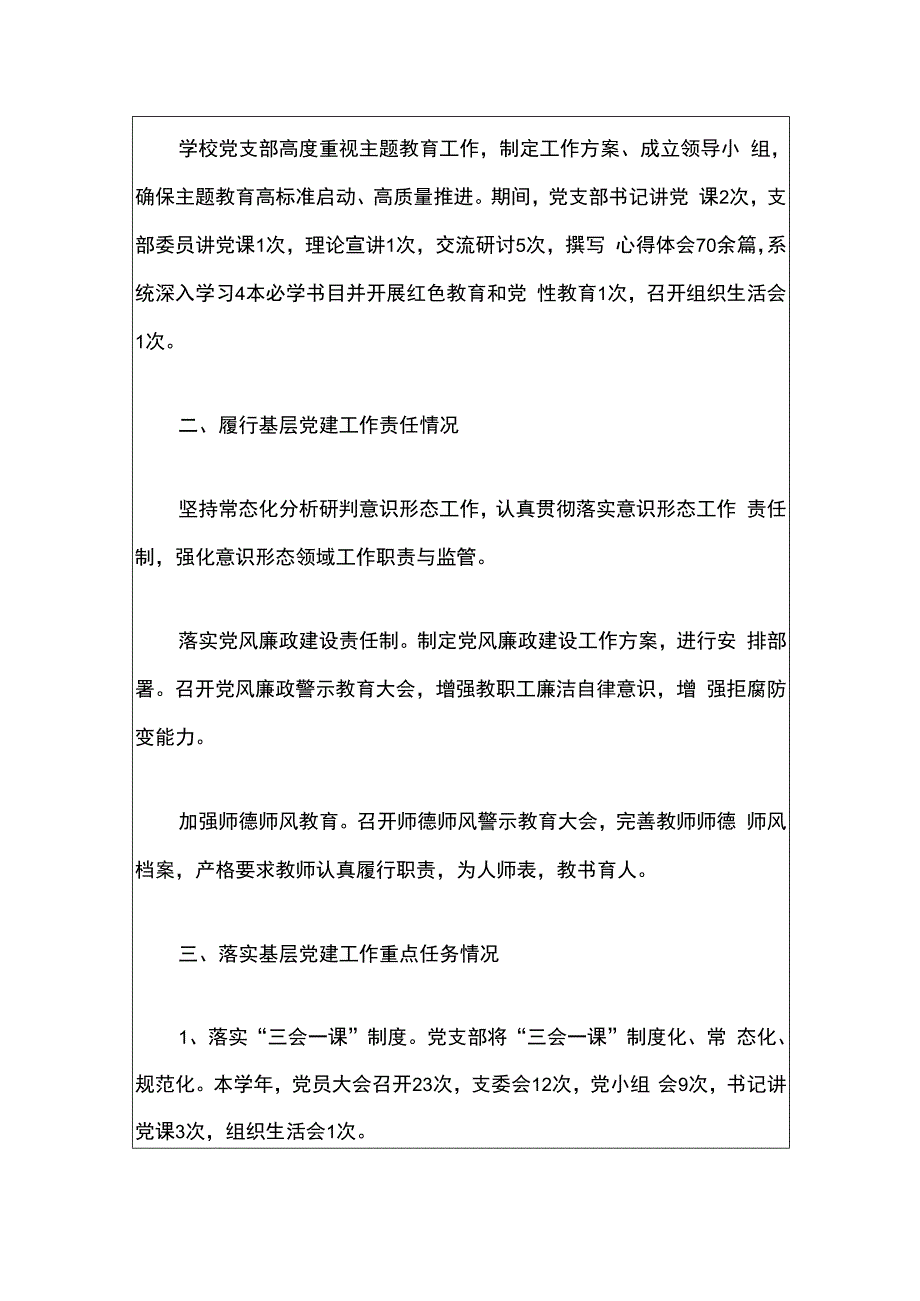 中小学党支部党建工作总结（最新版）.docx_第2页