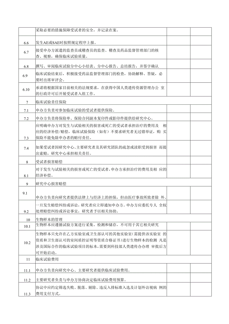 临床试验主协议审核确认表.docx_第3页