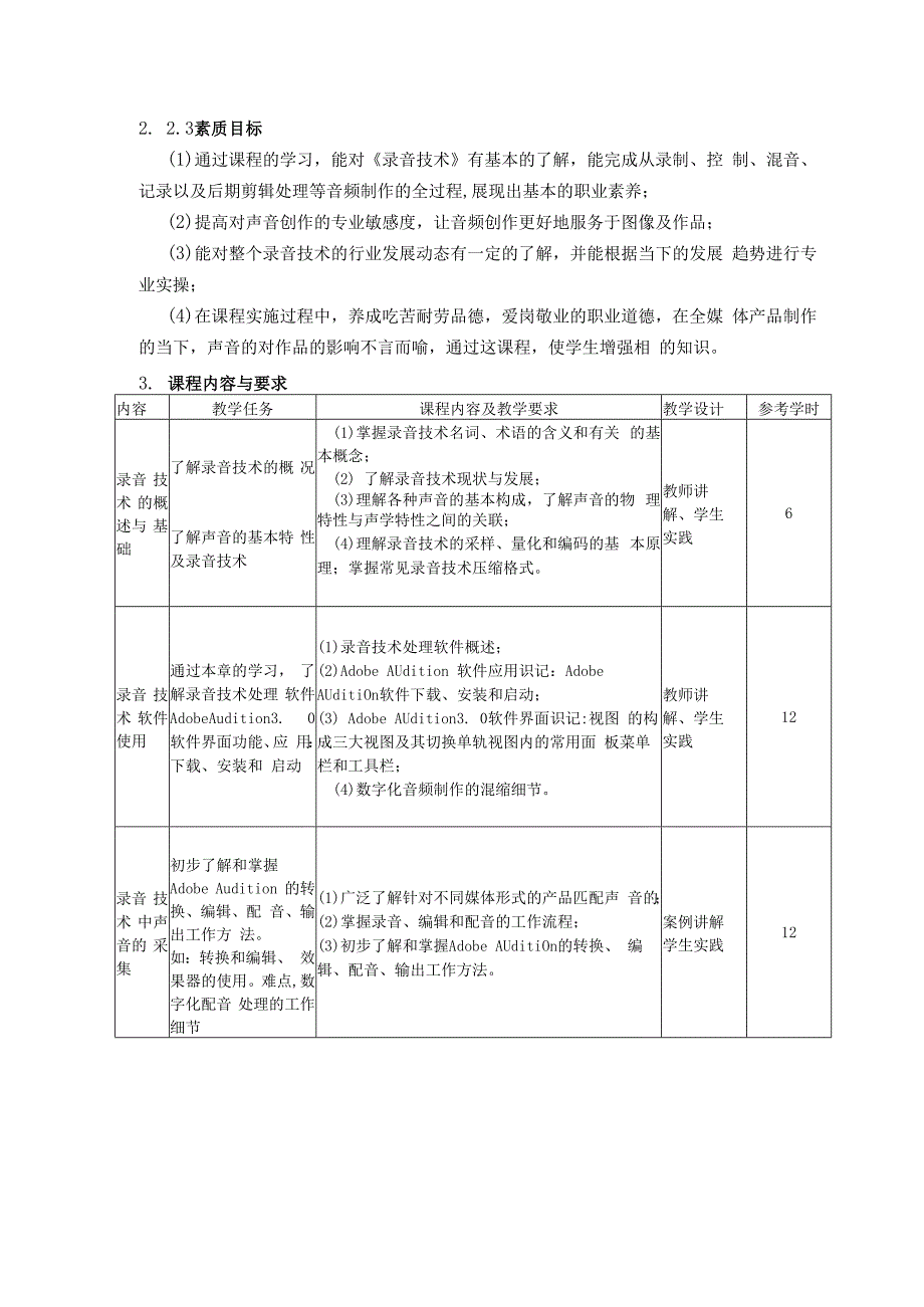 《录音技术》课程标准.docx_第2页