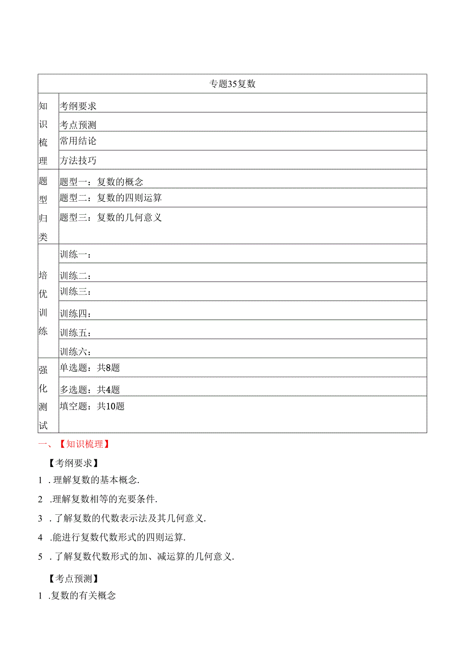 专题35复数（解析版）公开课教案教学设计课件资料.docx_第1页