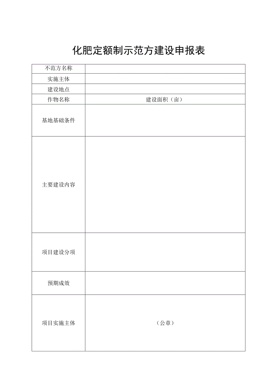 化肥定额制示范方建设申报表.docx_第1页