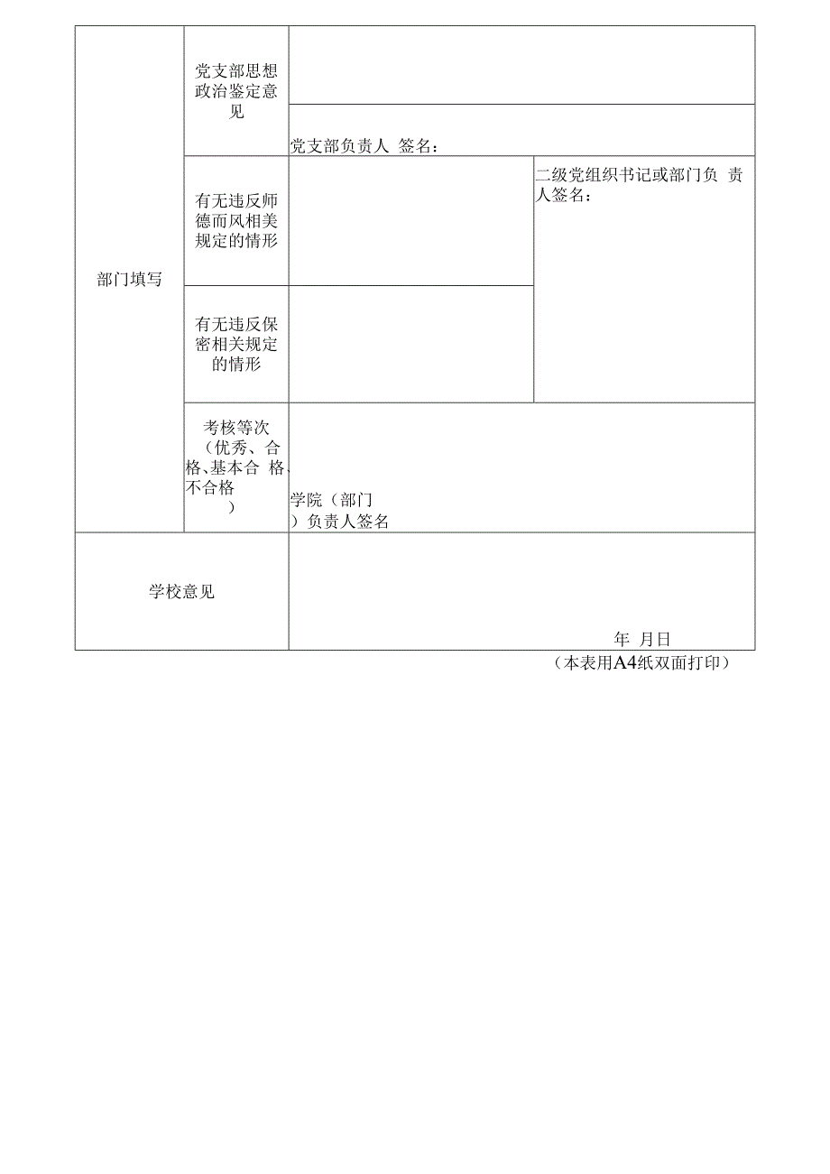 浙江工商大学教职工年度考核表.docx_第2页