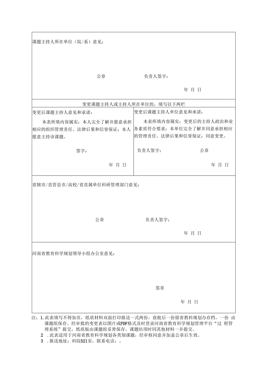 河南省教育科学规划课题重要事项变更申请审批表.docx_第2页