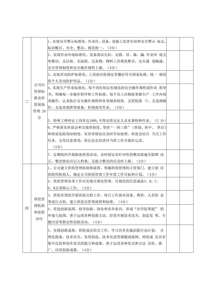 河北省优秀企业班组自评表.docx_第2页