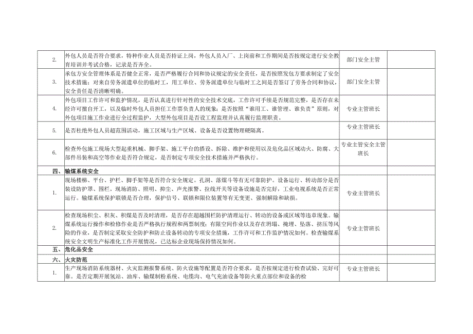 安全生产重点工作专项检查内容分解表.docx_第2页