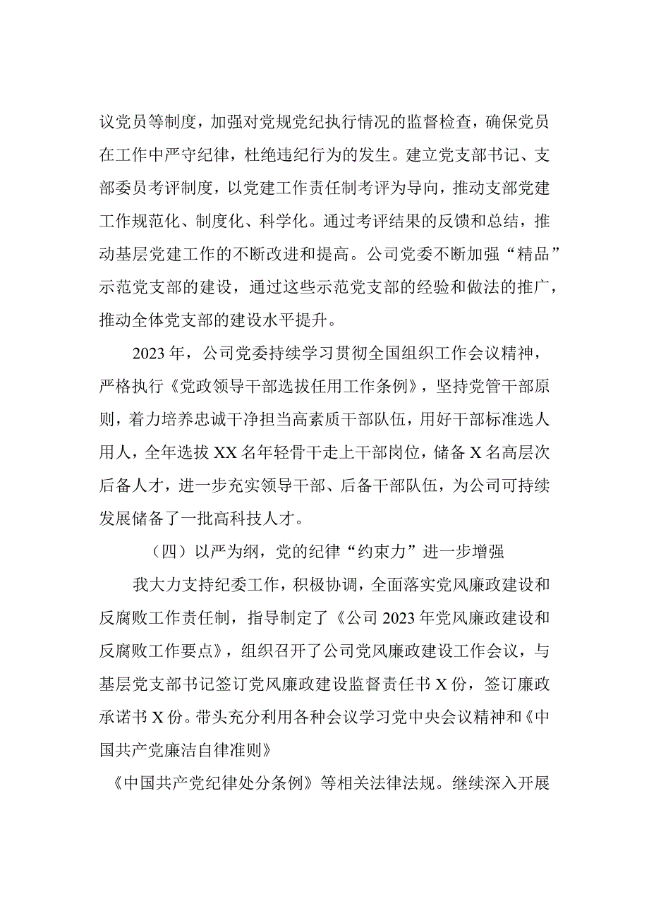 总结： 公司党委书记抓基层党建工作述职报告.docx_第3页