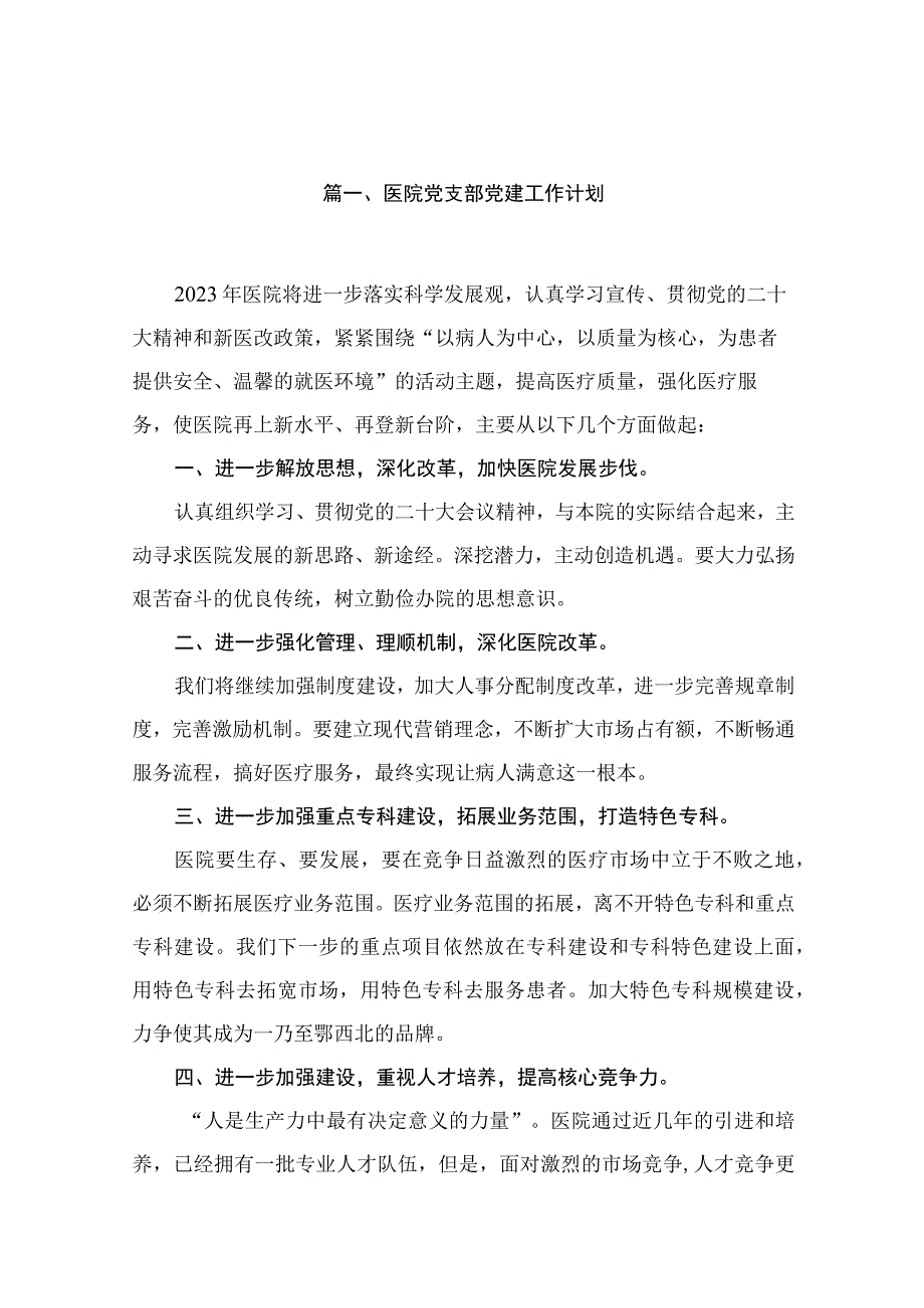 医院党支部党建工作计划（共20篇）.docx_第3页