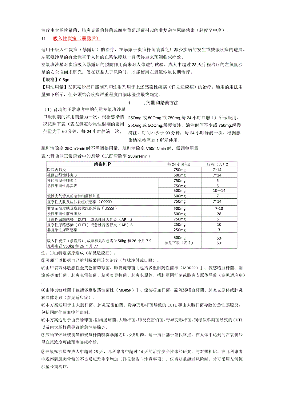 左氧氟沙星片（可乐必妥）中文说明书.docx_第3页