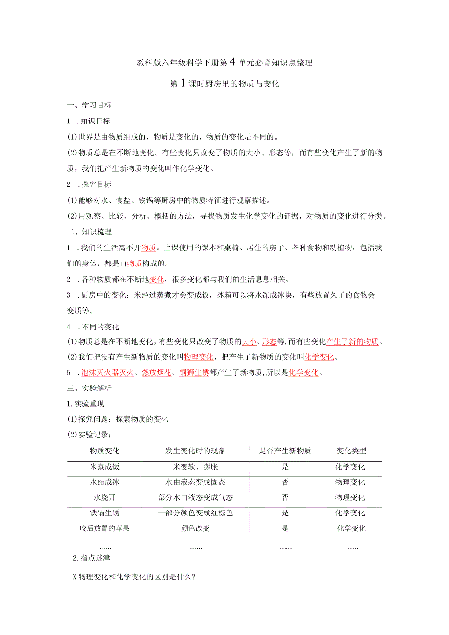 教科版六年级科学下册第4单元必背知识点整理.docx_第1页