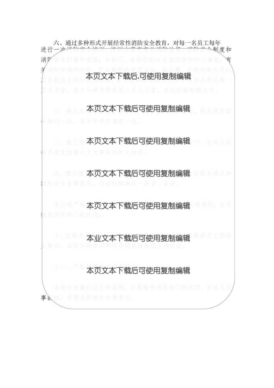 2024消防安全承诺书（范本）.docx_第2页