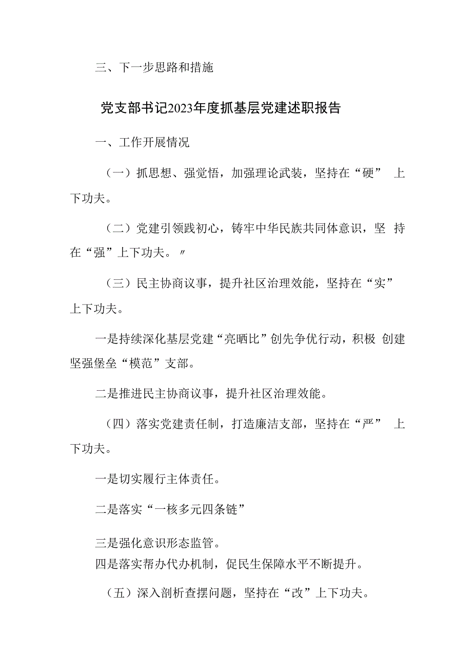 2023年抓基层党建工作述职报告提纲范文13篇.docx_第3页