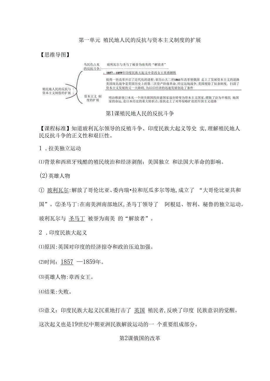 初三九年级下册第1-6单元知识点总结（33页）.docx_第1页