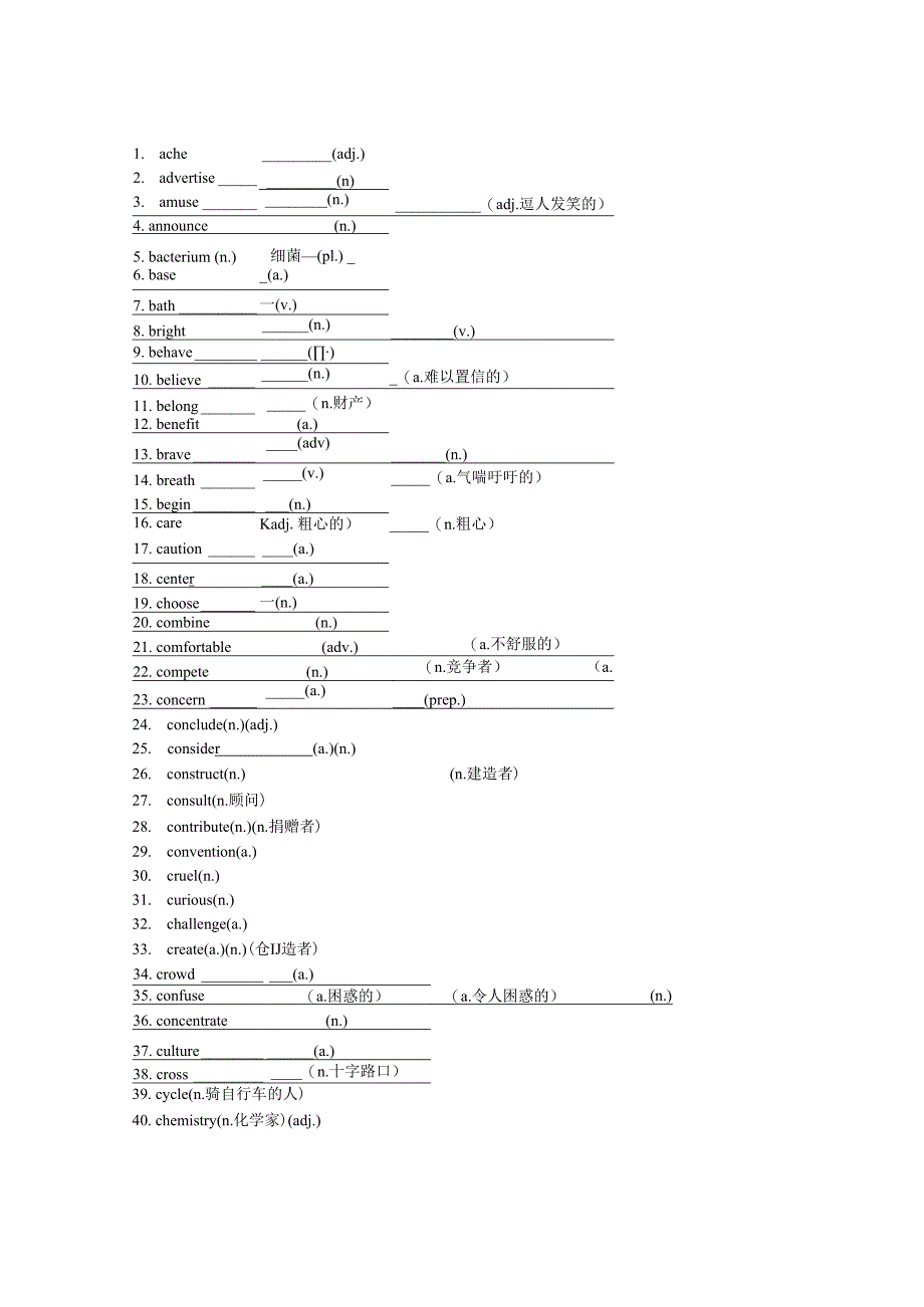 词类转换题--练习版.docx_第2页