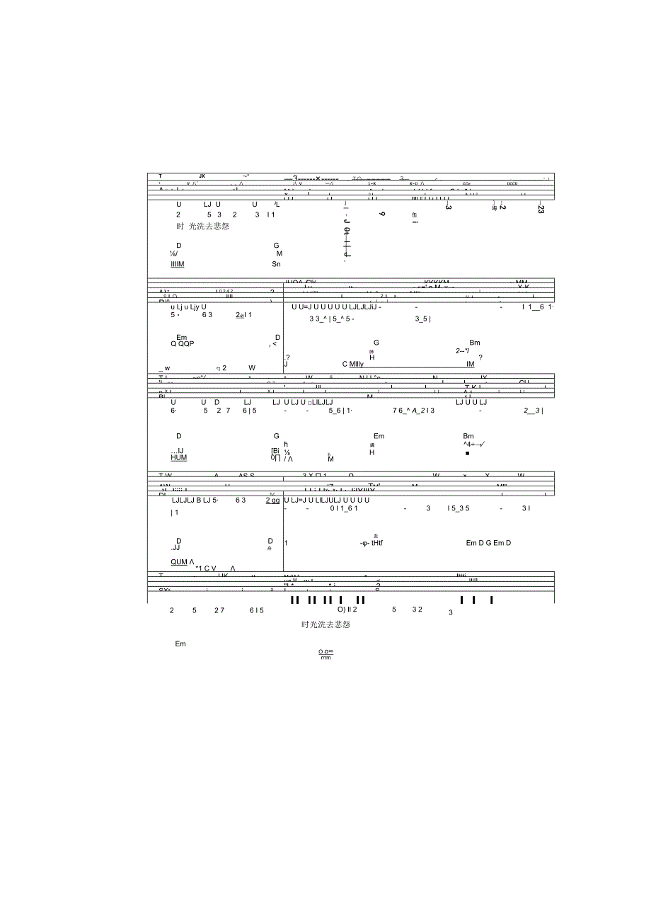 逝去的诺言吉他独奏谱.docx_第3页