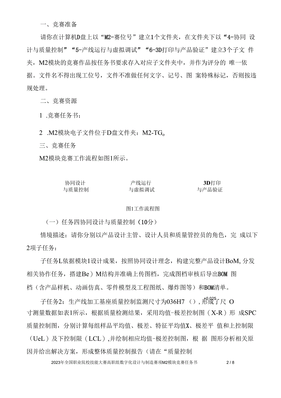 （全国职业技能比赛：高职）GZ013数字化设计与制造赛项赛题第7套教师赛M2.docx_第2页