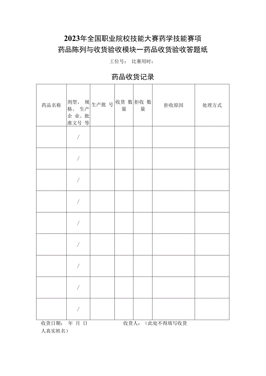 （全国职业技能比赛：高职）GZ078药学技能赛题第2套实操.docx_第3页