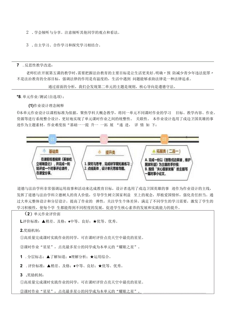 （新部编版）道德与法治八上 第二单元 遵守社会规则 大单元教学设计.docx_第3页