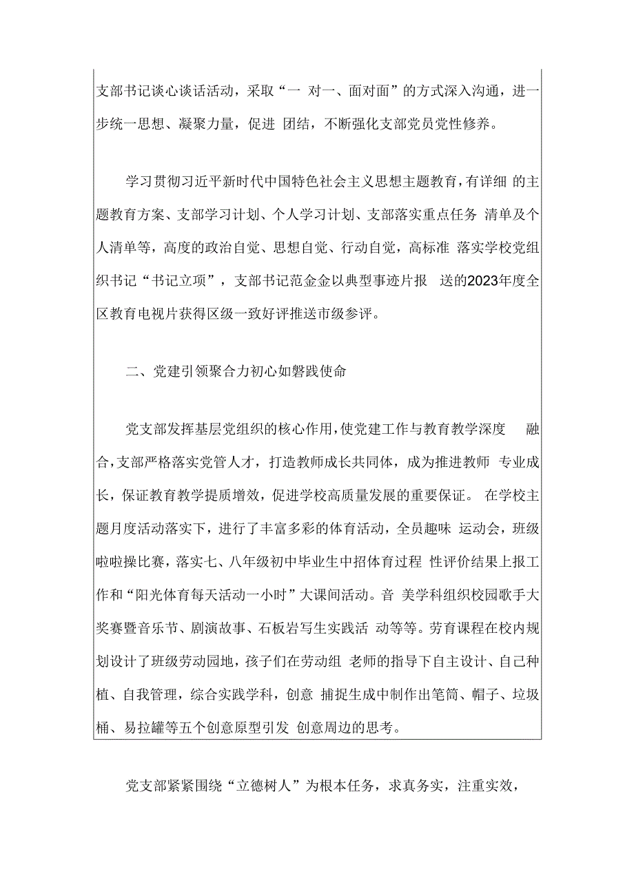 2024学校党支部工作总结（范本）.docx_第2页