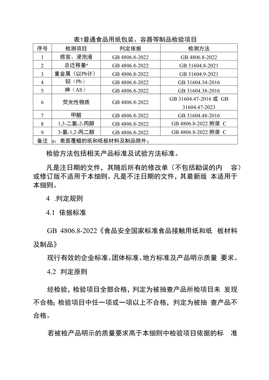 2024年泰州市食品用纸包装、容器等制品产品质量监督抽查实施细则.docx_第2页