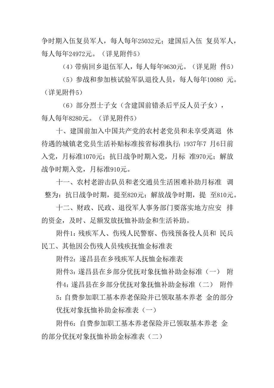 关于调整部分优抚对象等人员抚恤和生活补助标准的通知（征求意见稿）.docx_第3页