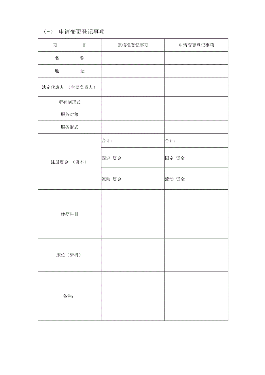 医疗机构申请变更登记注册书.docx_第2页