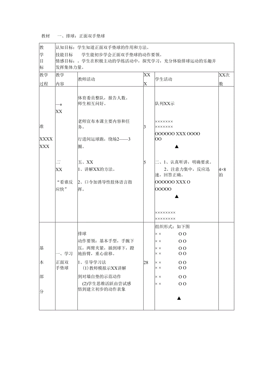 初一排球教案公开课教案教学设计课件资料.docx_第1页