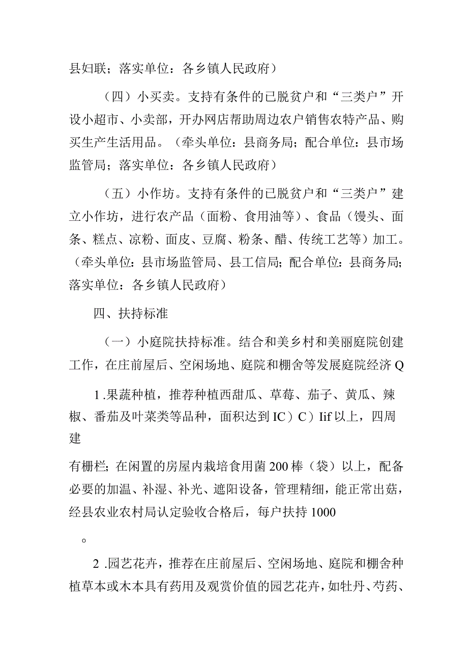 某县支持脱贫群众发展庭院经济实施方案.docx_第3页