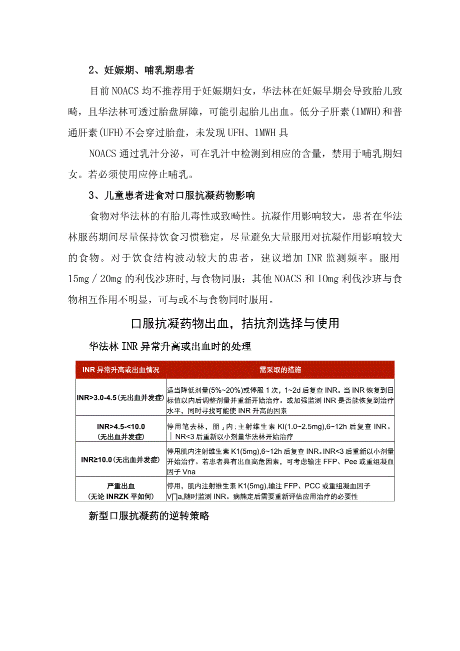 肺栓塞选择和调整口服抗凝药情况要点.docx_第2页