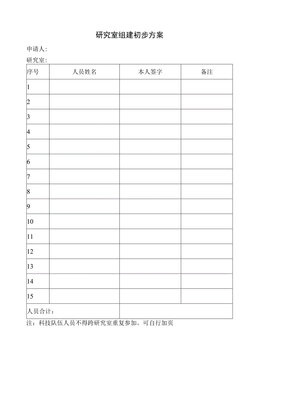 研究室组建初步方案(1).docx_第1页