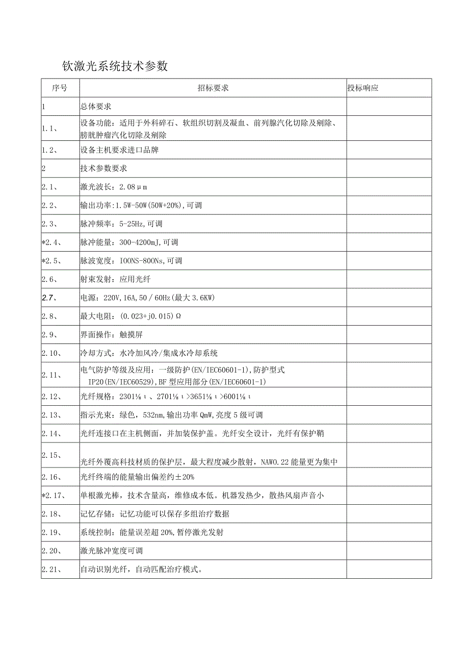 钬激光系统技术参数.docx_第1页