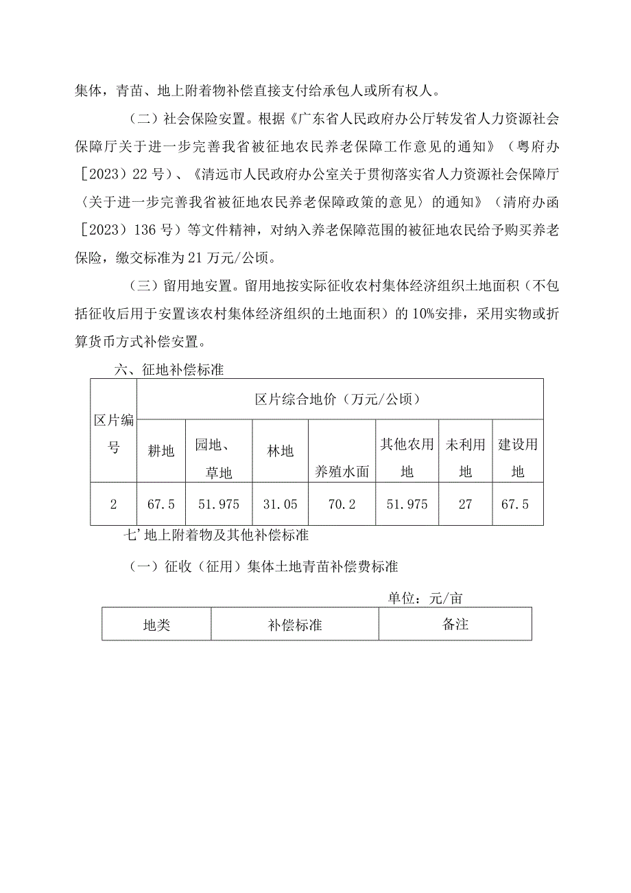 禾云镇禾云社区、杨桃树村、田心村、云街村、六田村成片开发项目征地补偿安置方案.docx_第2页