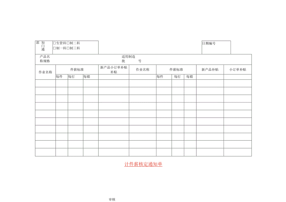 计件薪核定通知单.docx_第1页