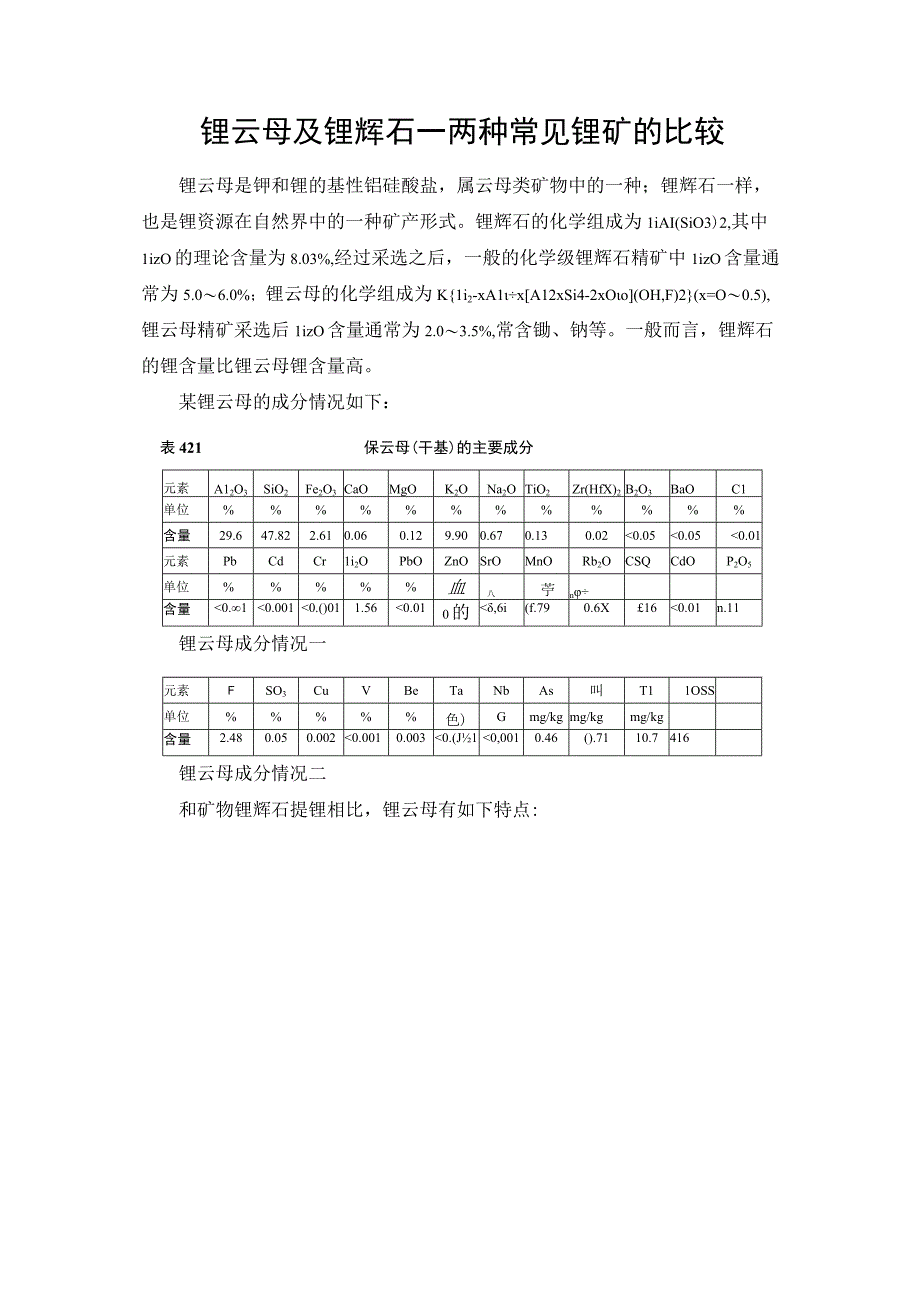 锂云母及锂辉石——两种常见锂矿的比较.docx_第1页