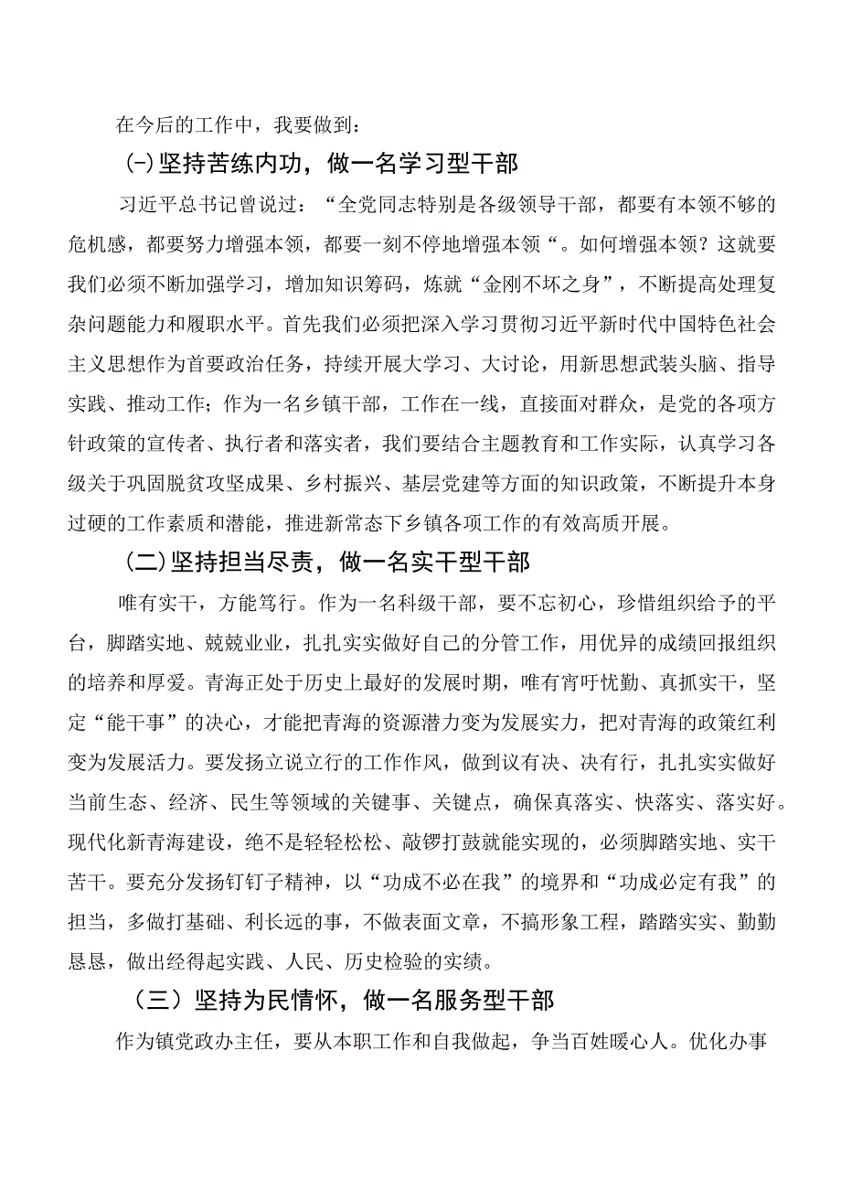 （八篇）学习贯彻“我是哪种类型干部”交流发言稿.docx_第2页