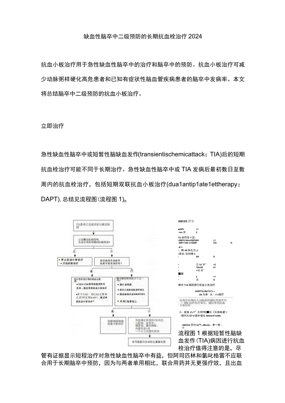 缺血性脑卒中二级预防的长期抗血栓治疗2024.docx_第1页