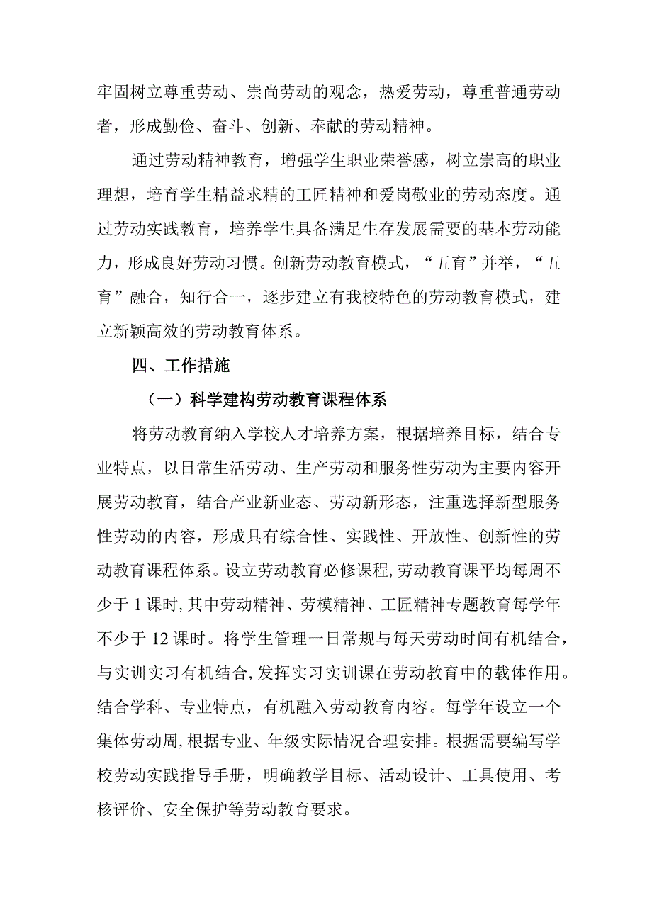 职业中等专业学校劳动教育实施方案.docx_第3页