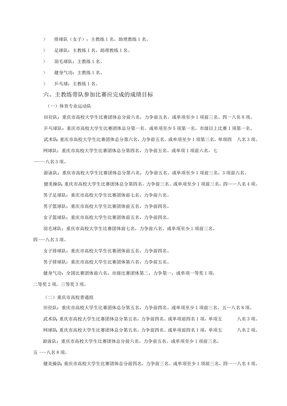 重庆邮电大学运动代表队主教练竞聘方案.docx_第2页