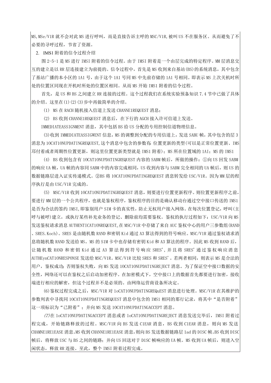 移动通信原理 实验报告--实验八 移动台开机、关机实验.docx_第2页