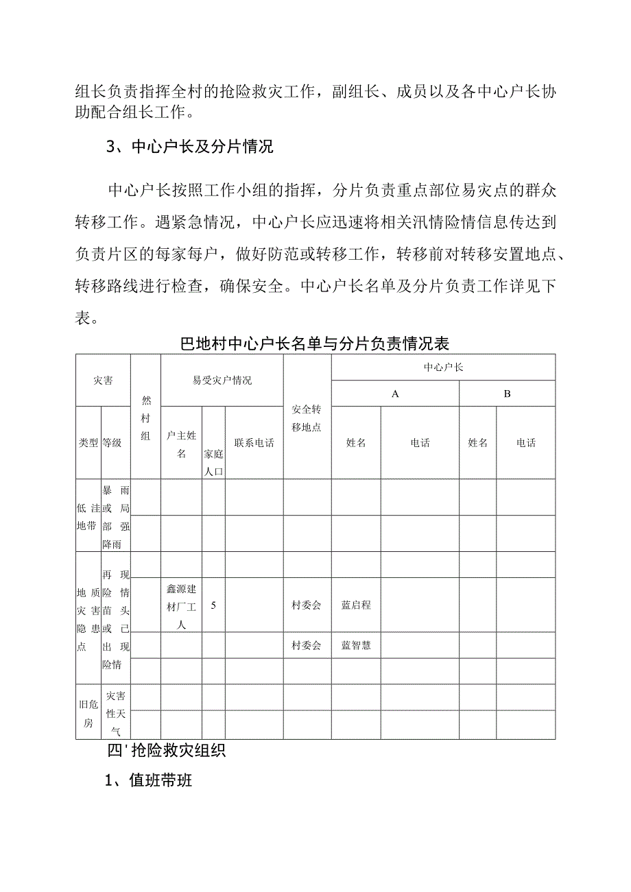 甘棠乡巴地村地质灾害隐患点群众转移避险应急预案.docx_第2页