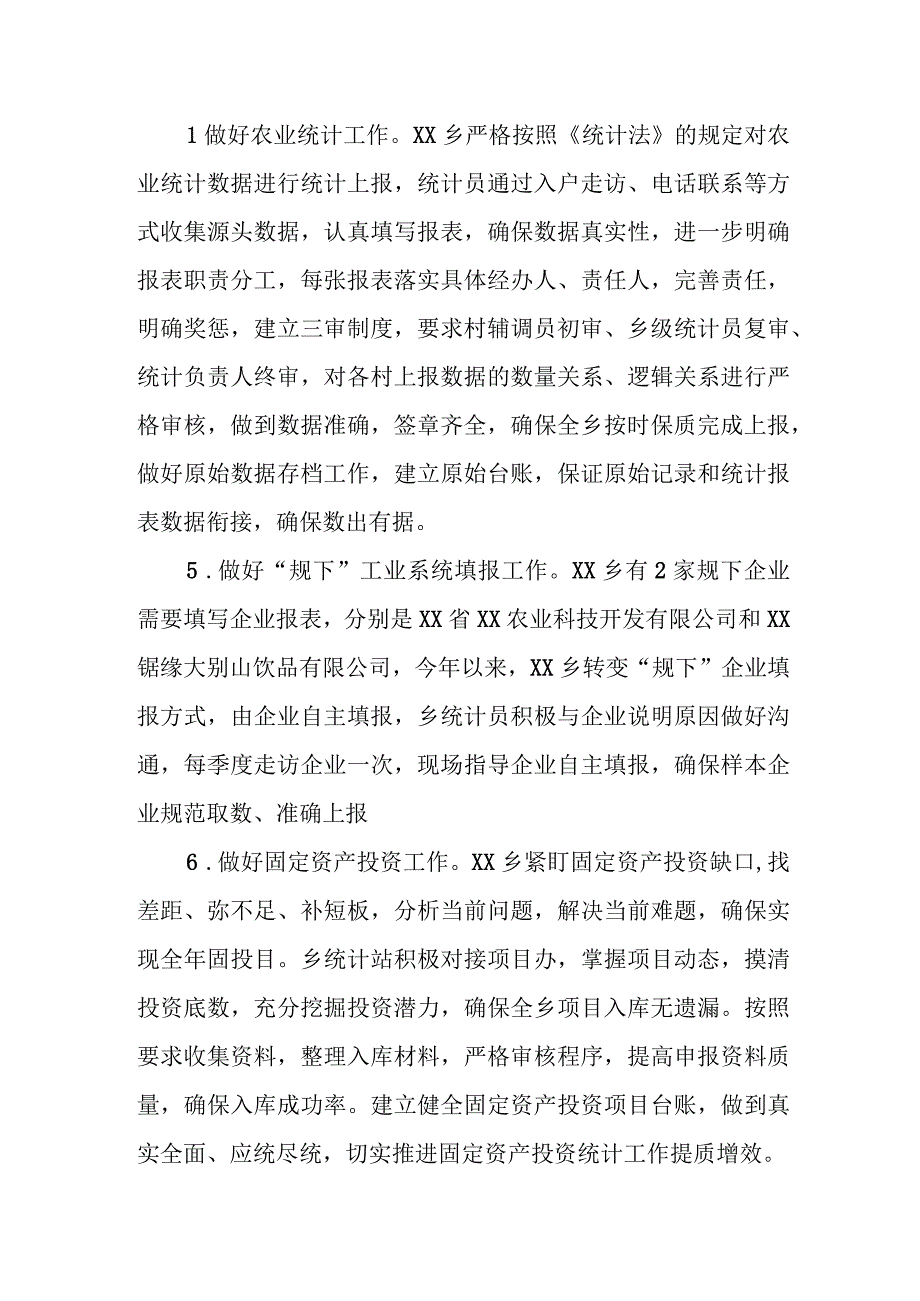 XX乡2023年度统计工作总结.docx_第3页