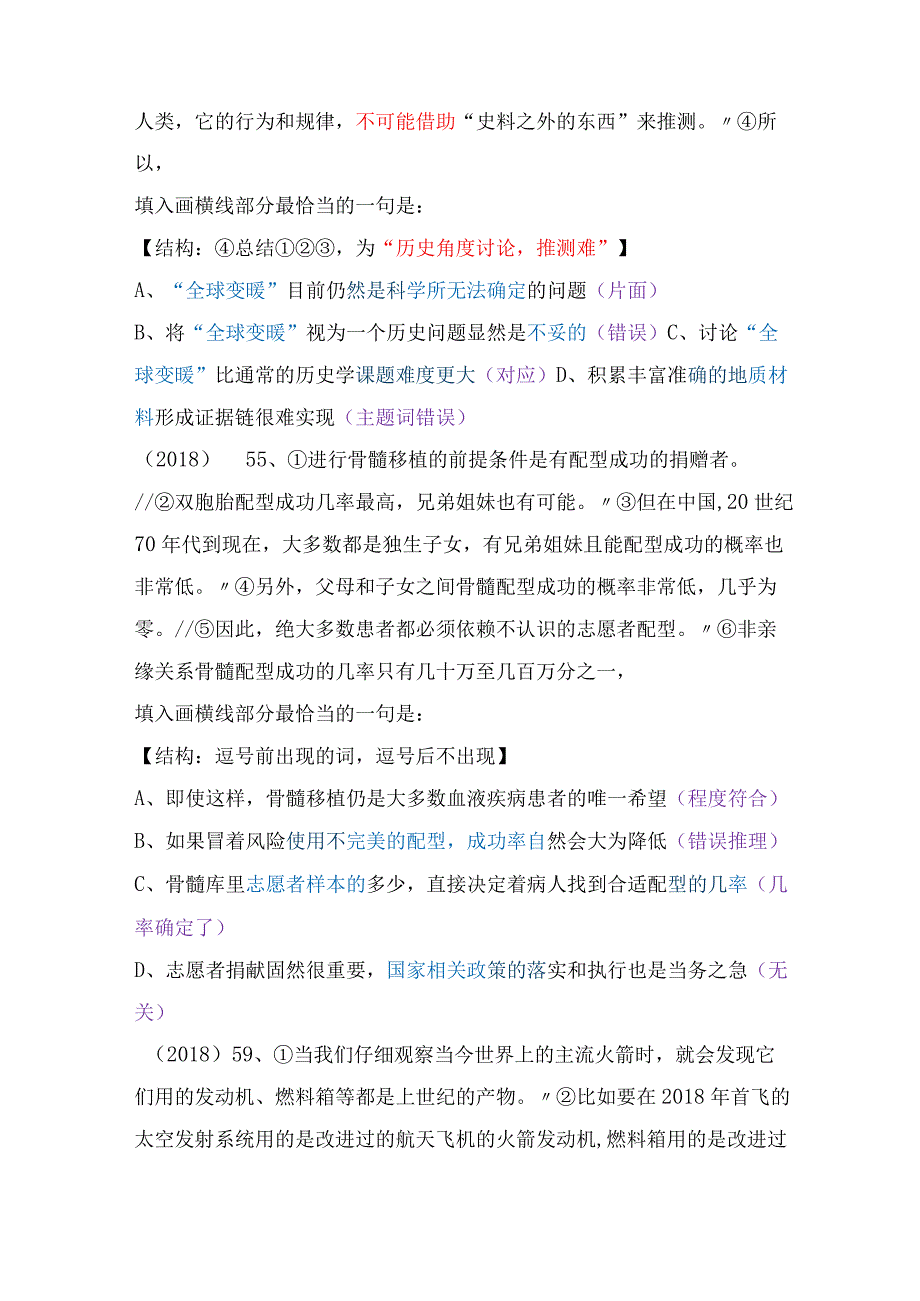 【国考行测真题】8年真题题型总结：中心理解（横线填入）.docx_第3页