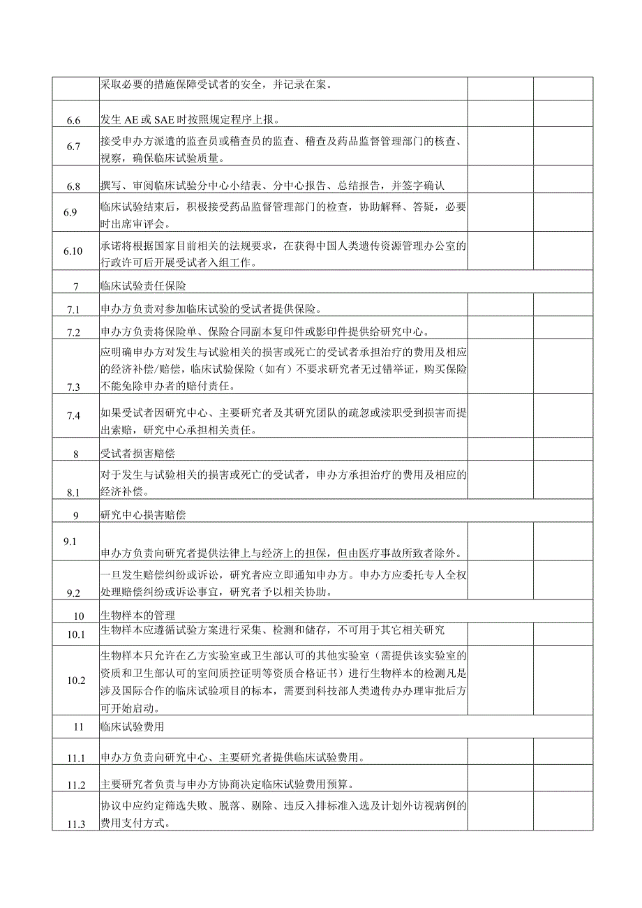 临床试验主协议审核确认表.docx_第3页