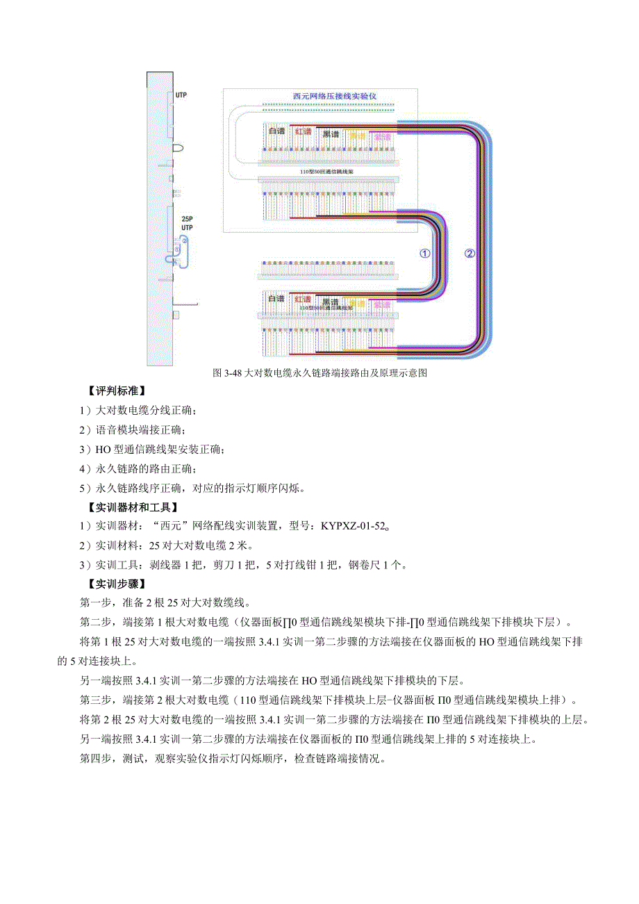 《网络综合布线系统工程技术实训教程》第4版第3章工程常用器材和工具-实训项目.docx_第3页