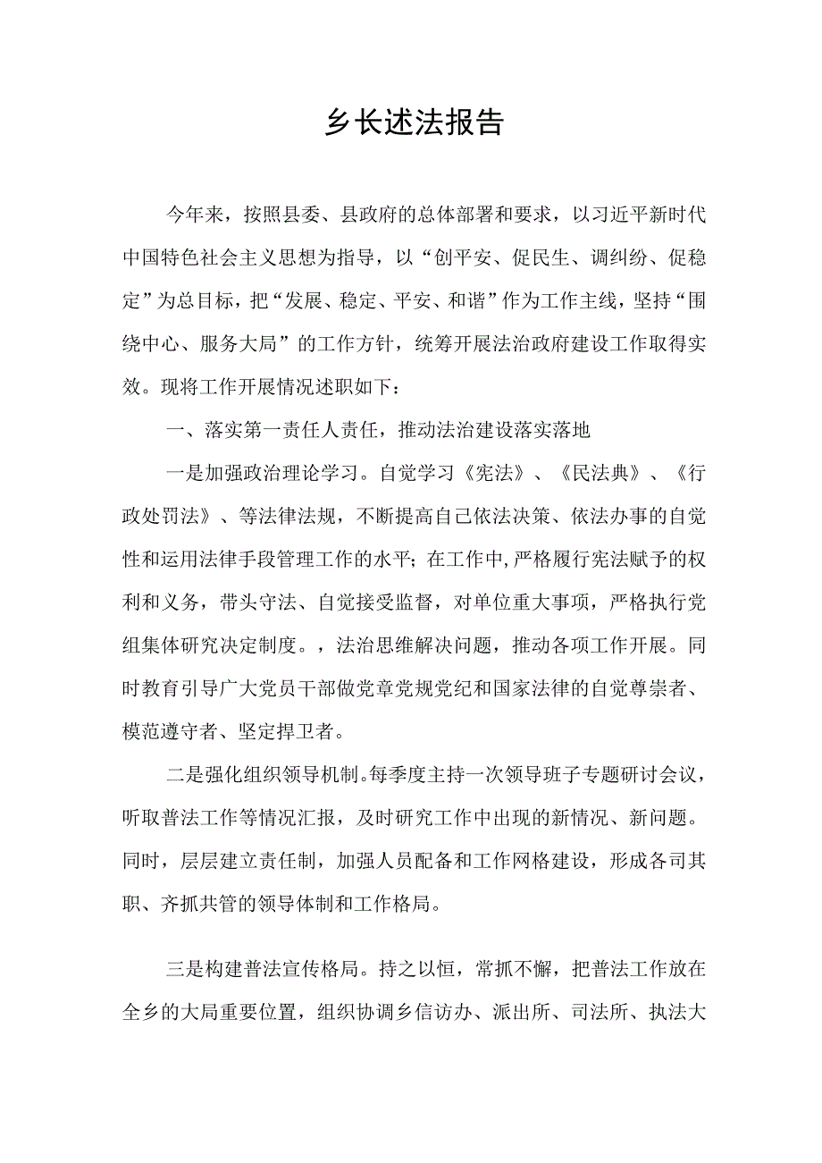 乡长述法报告.docx_第1页