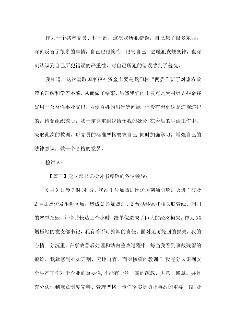 党支部书记检讨书(锦集4篇).docx_第2页