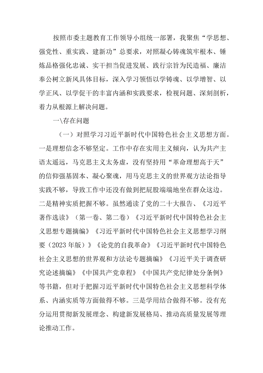 党员干部维护党中央权威和集中统一领导、践行宗旨服务人民、树立和践行正确政绩观等八个方面民主生活会个人发言提纲.docx_第2页